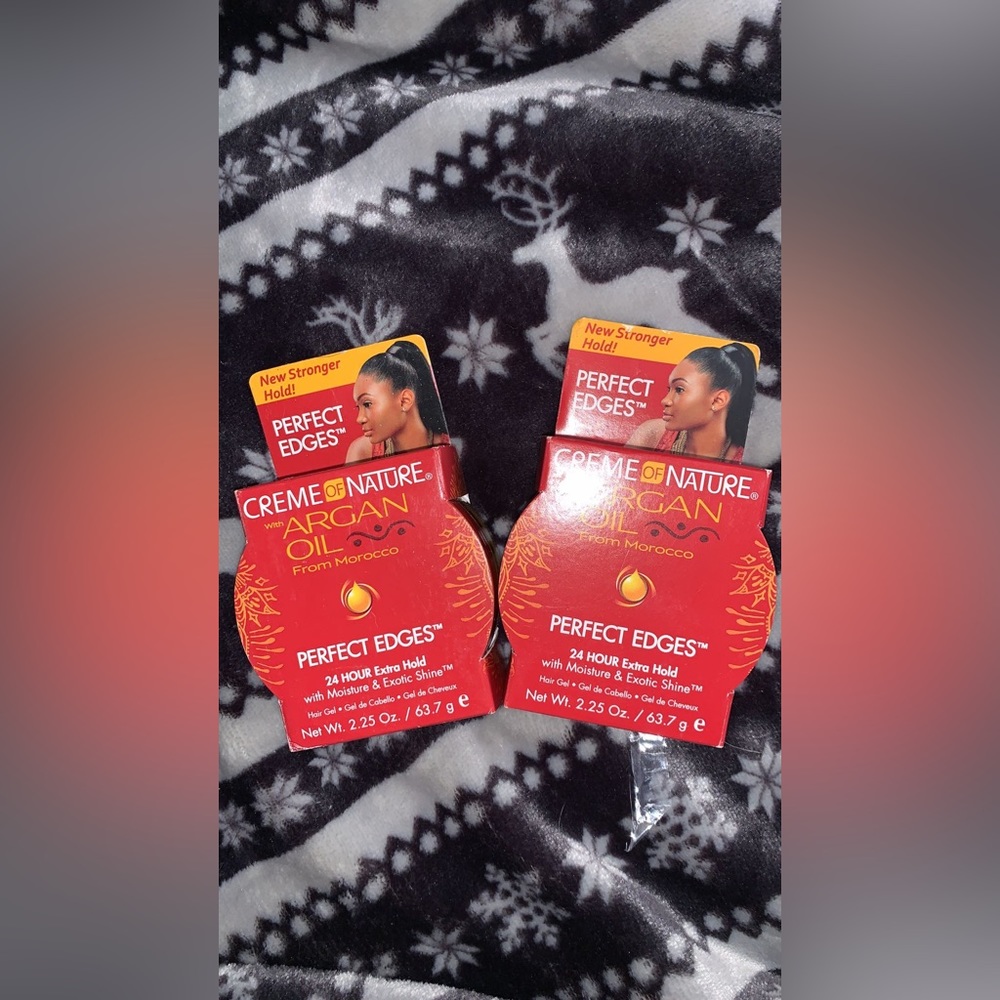 Bundle Creme Of Nature Argan Oil Prefect Edges Hair Gel